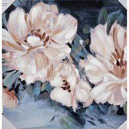 [2100000141562] Original Leinwandbild &quot;Blumen&quot; 60 x 60 cm