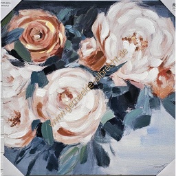 [2100000141579] Original Leinwandbild &quot;Blumen&quot; 60 x 60 cm