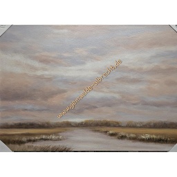 [2100000144068] Original Leinwandbild &quot;Wattn-Idyll&quot; 70 x 100 cm 