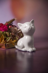 [2100000144549] Skulptur Katze sitzend &quot;Sadira&quot; L 14 cm 