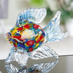 [2100000144723] Glas Art Skulptur &quot;Bunter Seefisch&quot;  H 14 cm 