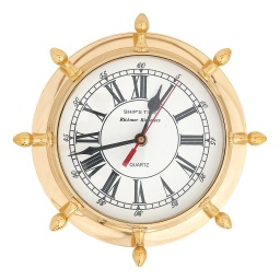 [2100000145607] Wanduhr Messing massiv D 22 cm