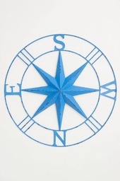 [2100000145737] Wanddeko Kompass Metall D 74 cm