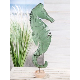 [2100000146109] Skulptur Seepferdchen recyc. Eisen H 87 cm
