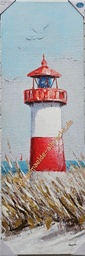 [2100000146642] Original Leinwandbild &quot;Leuchtturm&quot;  40 x 120 cm 