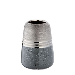 [2100000147496] Vase &quot;Magma&quot; grau/silber H 18,5 cm