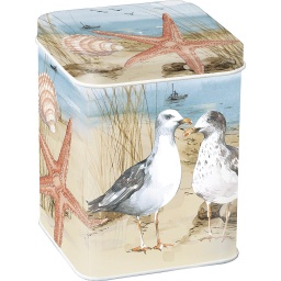[2100000124893] Teedose &quot;Seagulls At The Beach&quot; H 7,5 cm