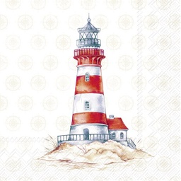 [2100000149650] Servietten Lunch &quot;Lighthouse cream&quot; 33 x 33 cm 