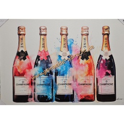 [2100000149933] Org. Leinwandbild &quot;Champagne or Wine&quot; 70 x 100 cm