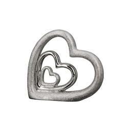 [2100000150014] Skulptur Herz &quot;Triple Heart&quot; H 13 cm