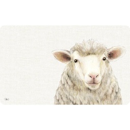 [2100000151066] Frühstücksbrettchen &quot;Farm Sheep&quot; cream B 14,5 cm