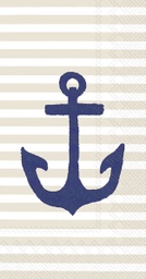 [2100000124756] Buffet Servietten &quot;Yacht Club Anchor&quot; linen 33 x 42 cm 