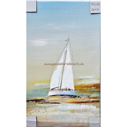 [2100000151998] Org. Leinwandbild &quot;Segelturn&quot; 50x30 cm