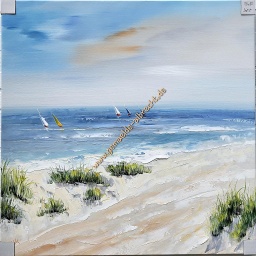 [2100000152483] Org. Leinwandbild &quot;Kitesurfer&quot; 80x80 cm 