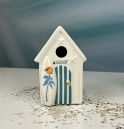 [2100000152742] Skulptur Beachhouse &quot;Fano&quot; türkis H 15 cm 