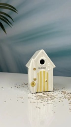 [2100000152759] Skulptur Beachhouse &quot;Fano&quot; gelb H 15 cm 