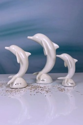 [2100000152841] Skulptur Delfin &quot;Sandy&quot; H 27 cm 