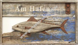 [2100000015504] Bild Holz 3D Fisch