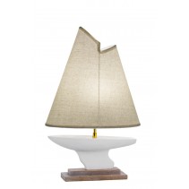 [2100000133383] Lampe &quot;Sailing Boat Lamp&quot; weiss H 47 cm 