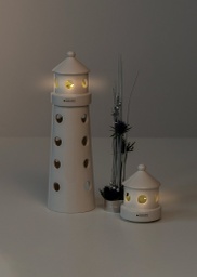[2100000134113] Leuchtturm LED/Teelicht &quot;Farol&quot; 34 cm 
