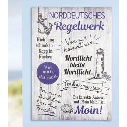 [2100000035168] Bild Holzplatte &quot;Norddeutsches Regelwerk&quot;